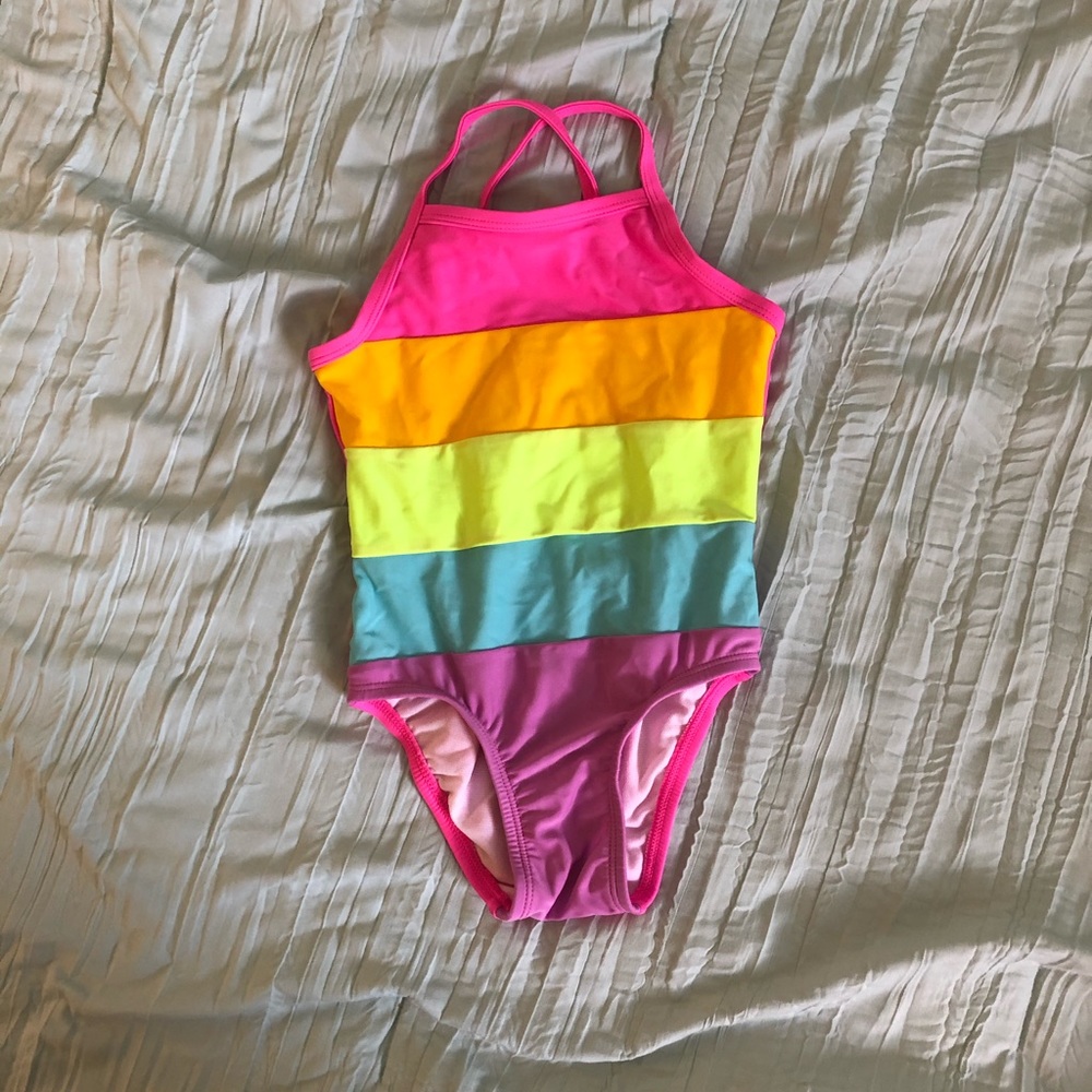 COPY - Rainbow striped bathing suit